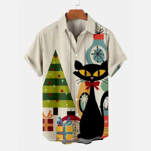 Men's Holiday Casual Creative Christmas Day Shirt