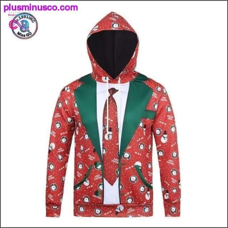 Mr.1991INC New Fashion Hooded christmas 3d Hoodies Men/Women
