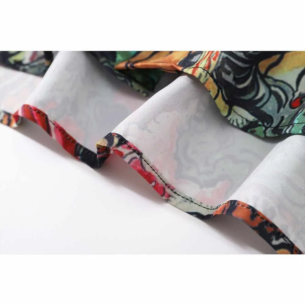 Neo Brawler Tiger Skeleton Hawaiian Beach Shirt