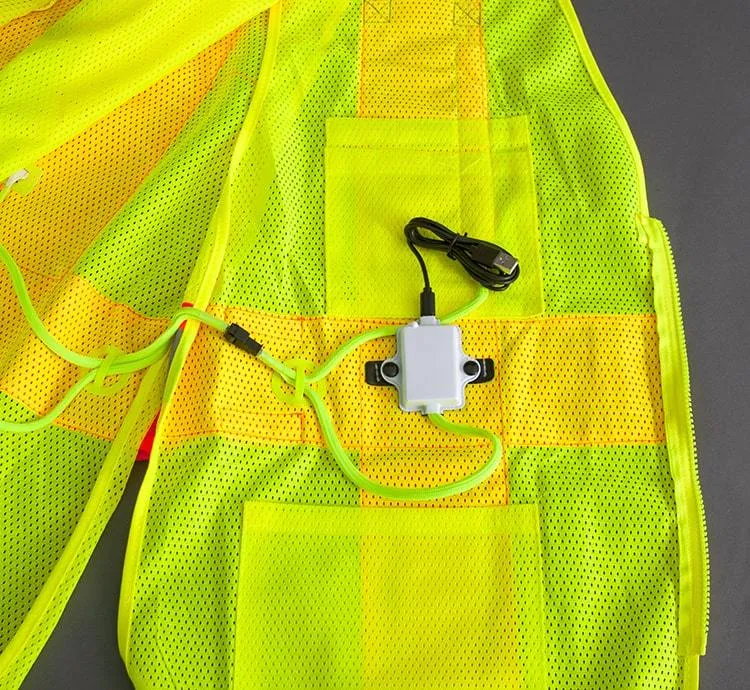 Nite Beams Class 2 LED Solid Adjustable Breakaway Public Safety Vest, Medium - 6XL