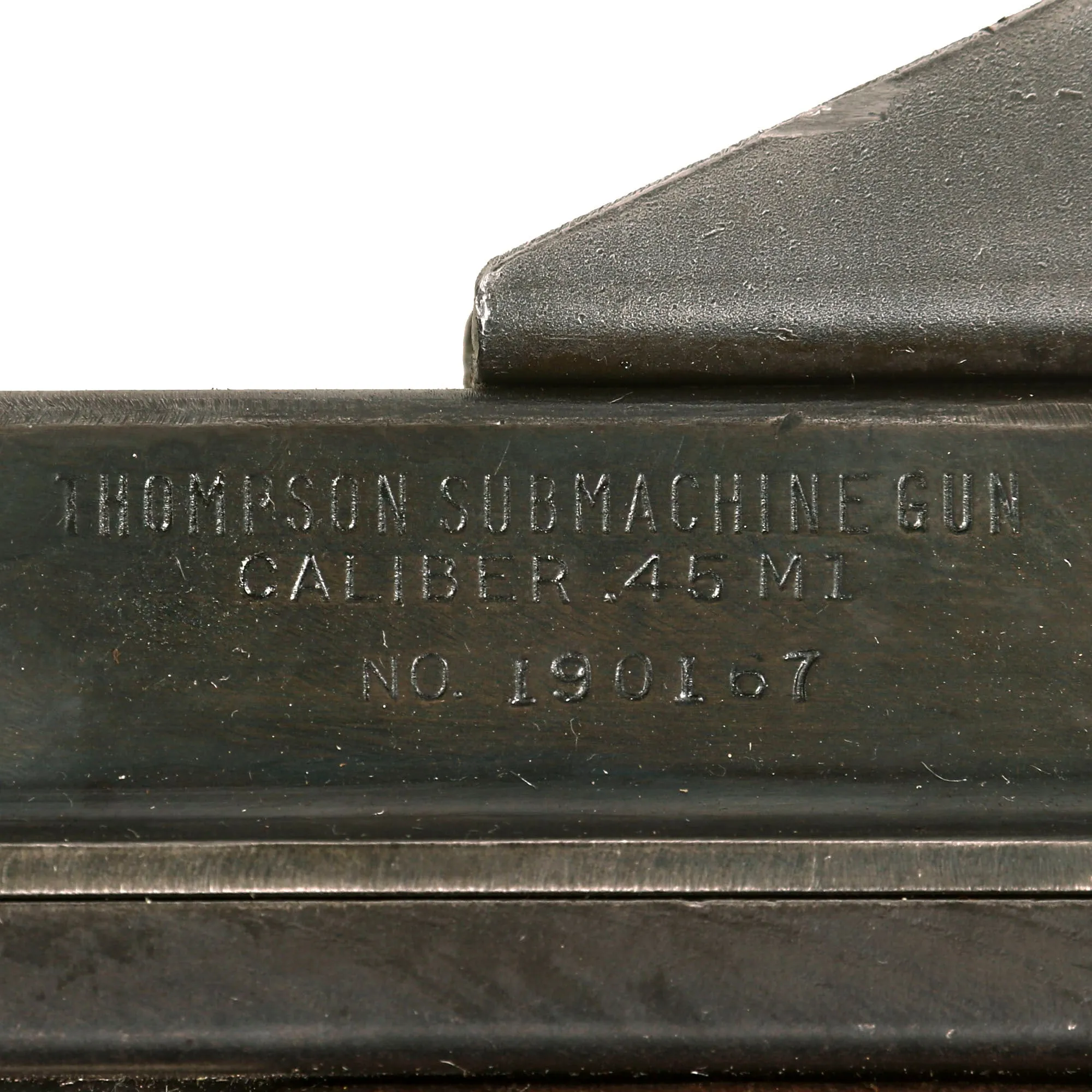 Original U.S. WWII Thompson M1 Display Submachine Gun by Auto Ordnance Serial NO. 190167 - Original WWII Parts