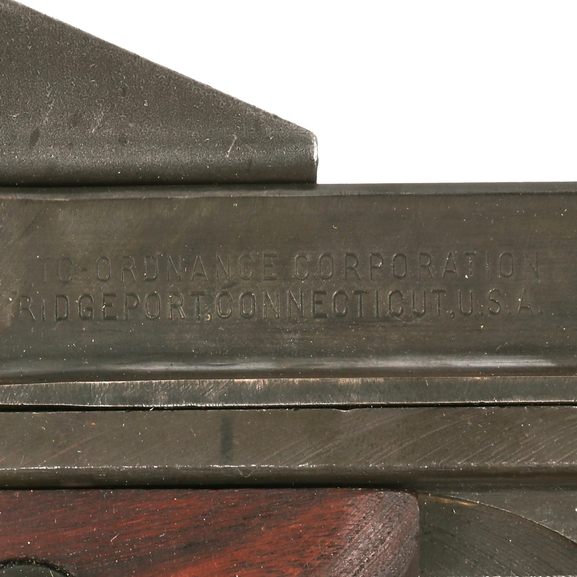 Original U.S. WWII Thompson M1 Display Submachine Gun by Auto Ordnance Serial NO. 218512 with Sling - Original WWII Parts