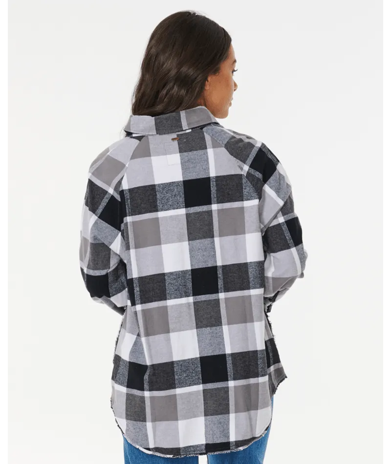 PACIFIC DREAMS COTTON FLANNEL - CHARCOAL