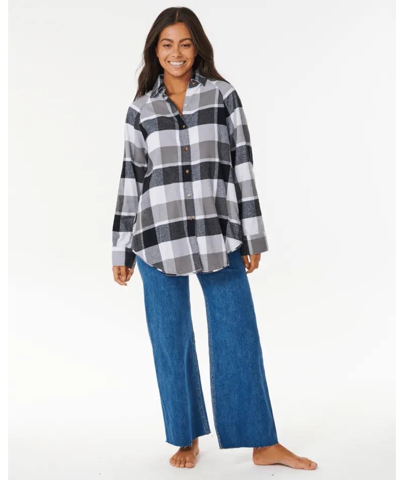 PACIFIC DREAMS COTTON FLANNEL - CHARCOAL