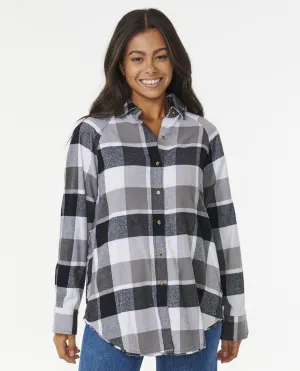PACIFIC DREAMS COTTON FLANNEL - CHARCOAL