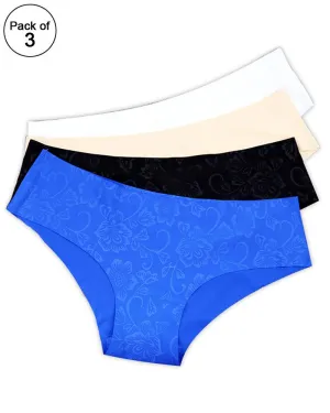 Pack of 3 - Sexy Bridal Cotton Plain Panty For Ladies