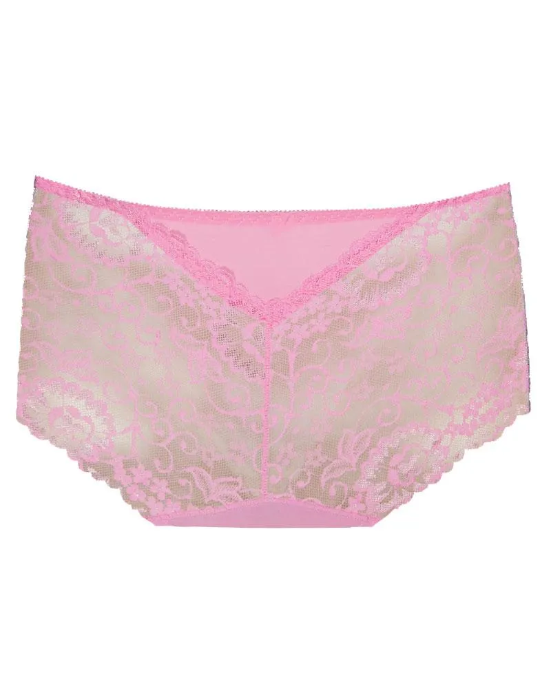 Pack of 5 - Embroidered Cotton Net Panty For Women