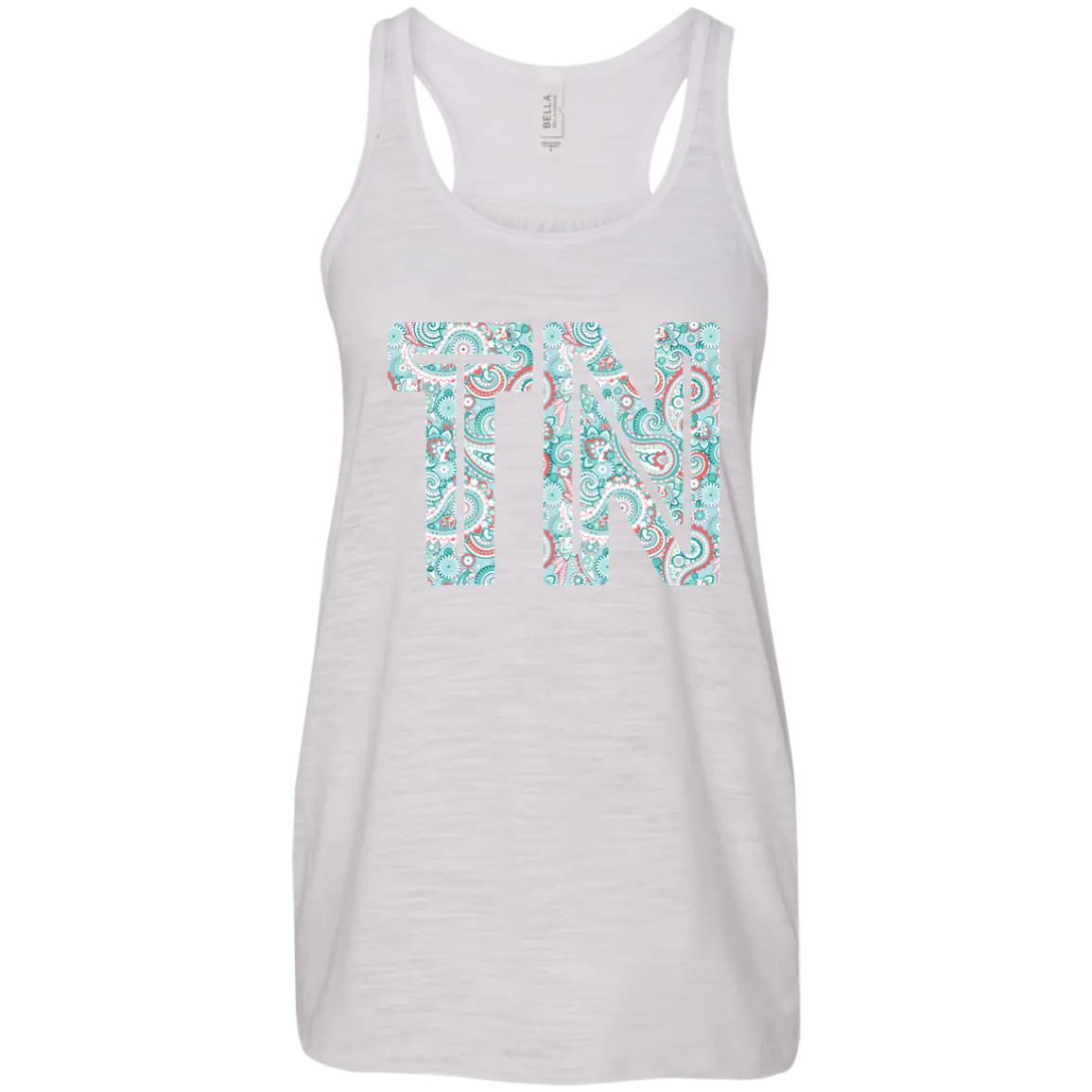 Paisley Tennessee Flowy Racerback Tank – Perfect Southern State Shirt