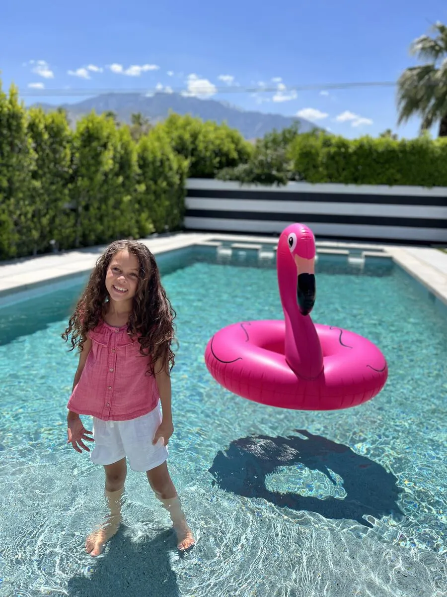 Palm Springs Pink Ruffle Top..