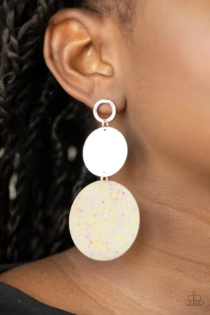 Paparazzi Beach Day Glow Earrings Yellow
