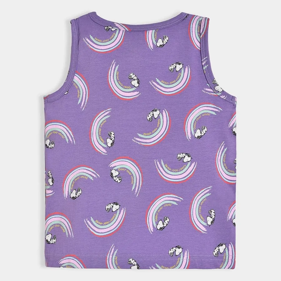 Peanuts™ Showy Lycra Multicolor Vest Pack of 3