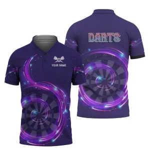 Personalized Name Darts Purple 3D Printed Shirts