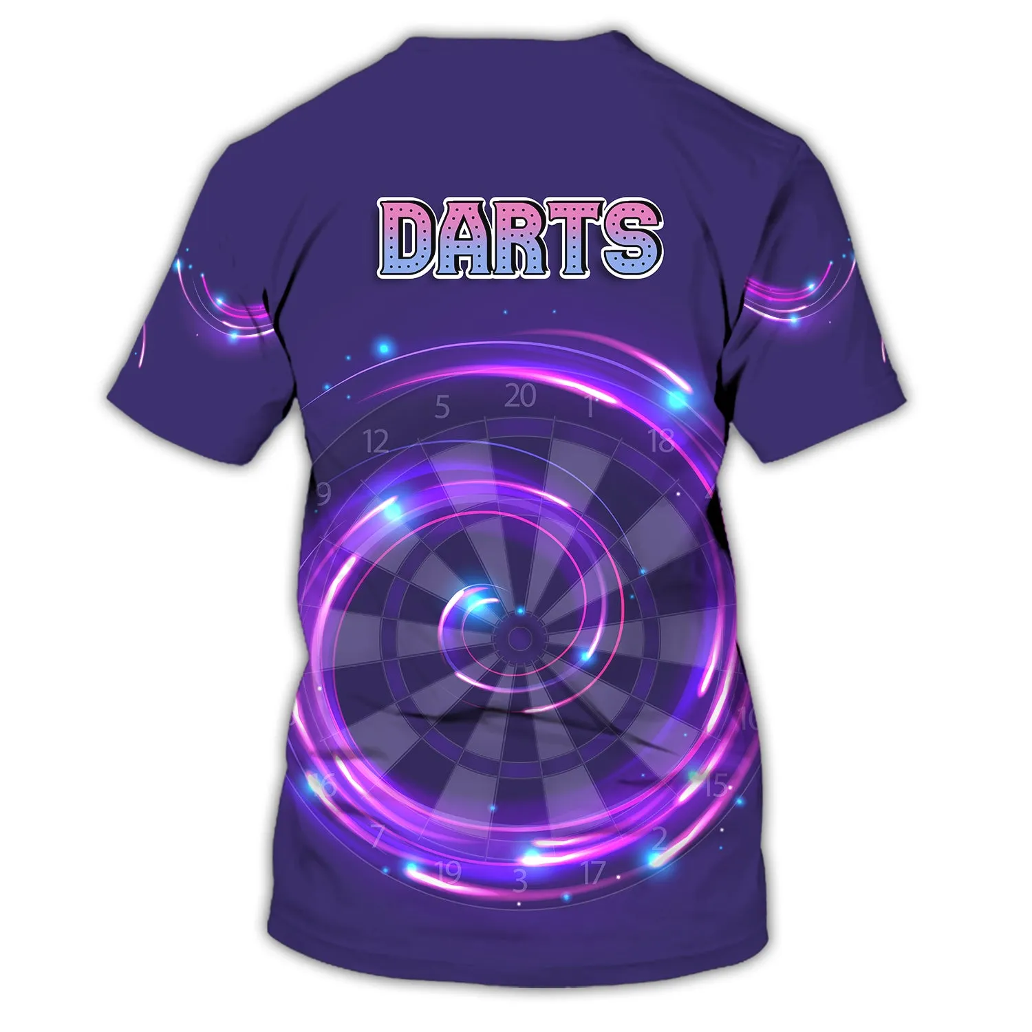 Personalized Name Darts Purple 3D Printed Shirts