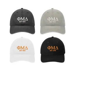 Phi Mu Delta Relaxed Fit Hat - EST 1918