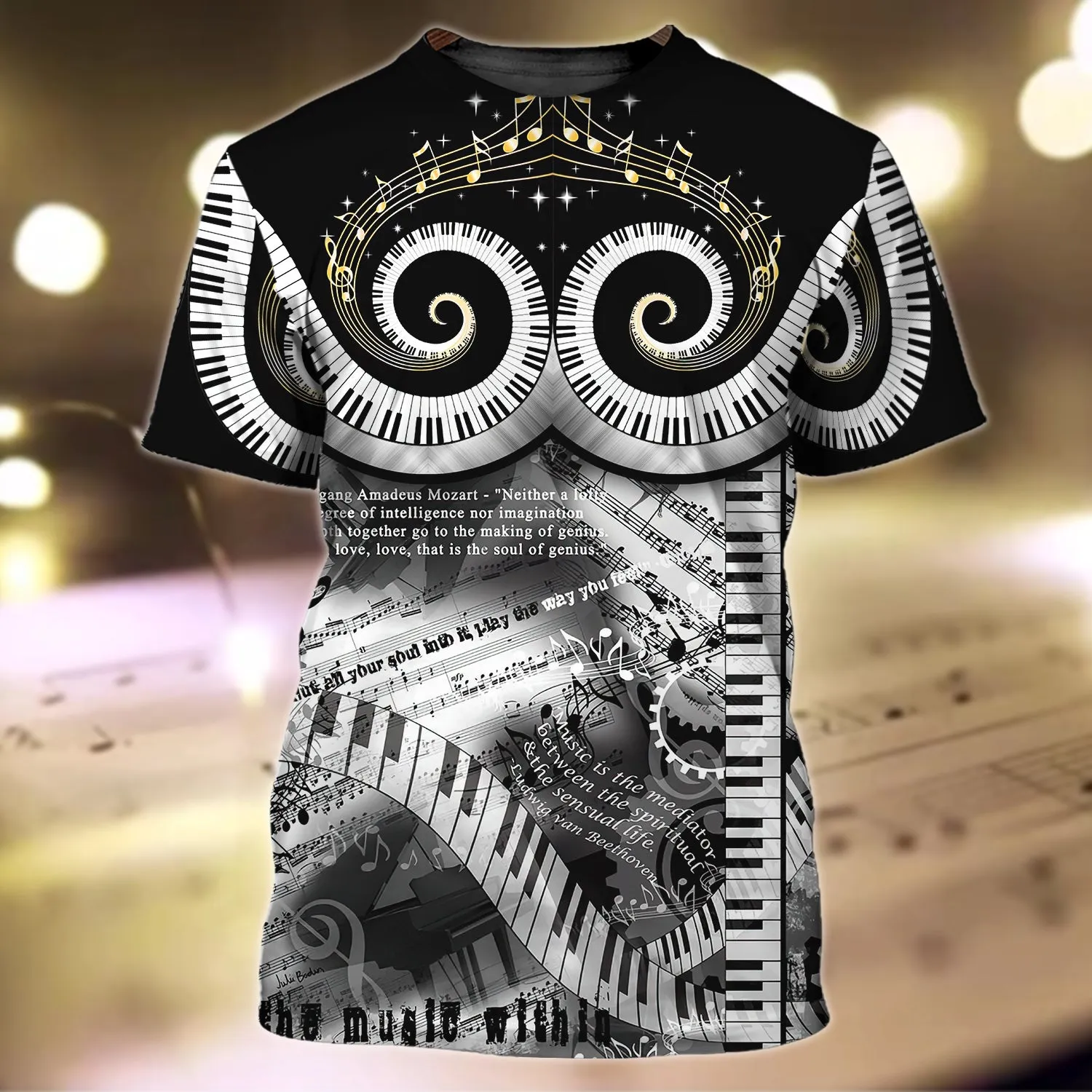 Piano 3D Full Print - 662
