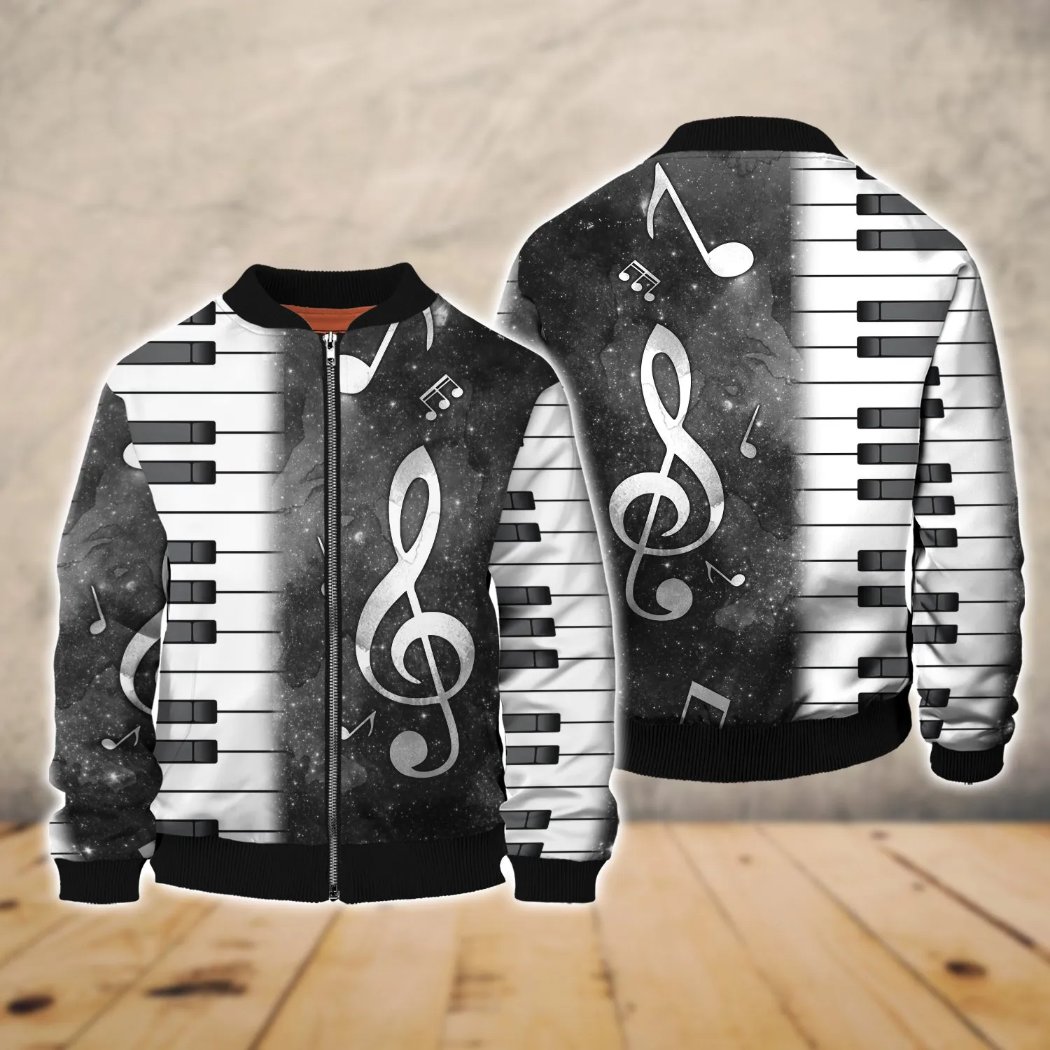 Piano Music 3D Printed Shirts Gift for Piano Lover Multicolor