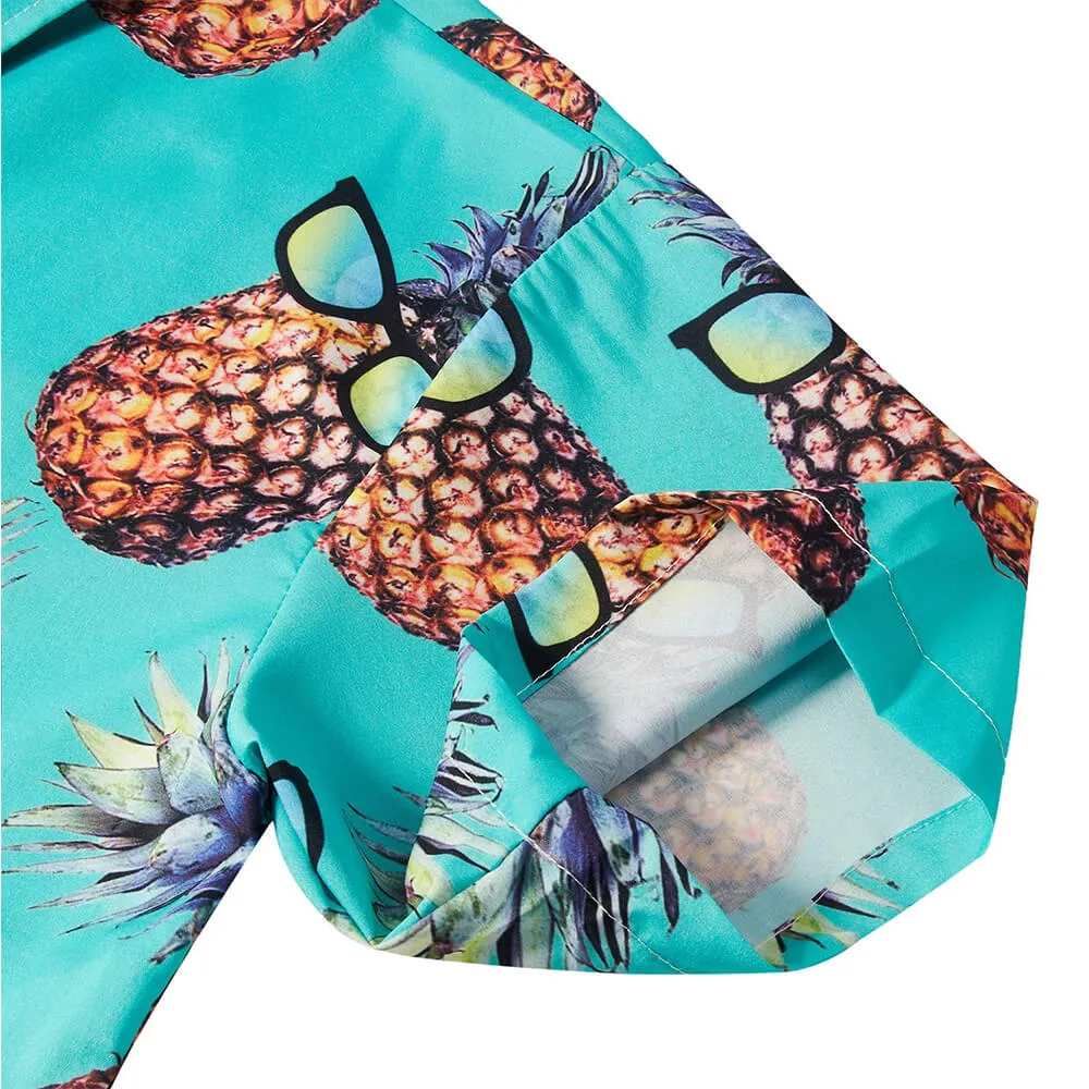 Pineapple Tropical Hawaiian Shirt Green