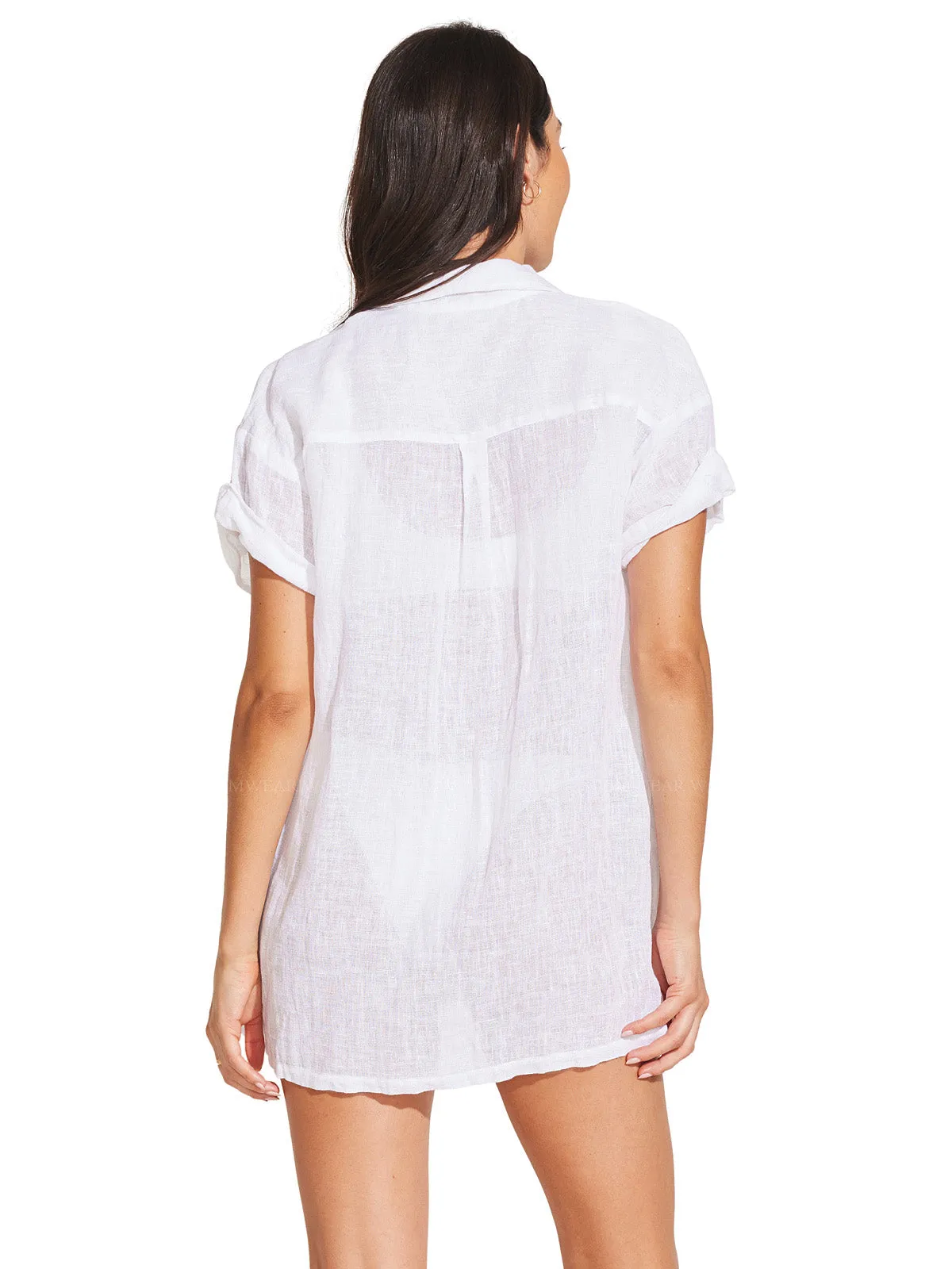 Playa Pocket Blouse-Tallows Short ::RET