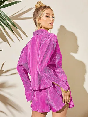 Pleated Casual Suit