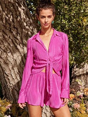 Pleated Casual Suit