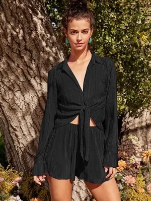 Pleated Casual Suit