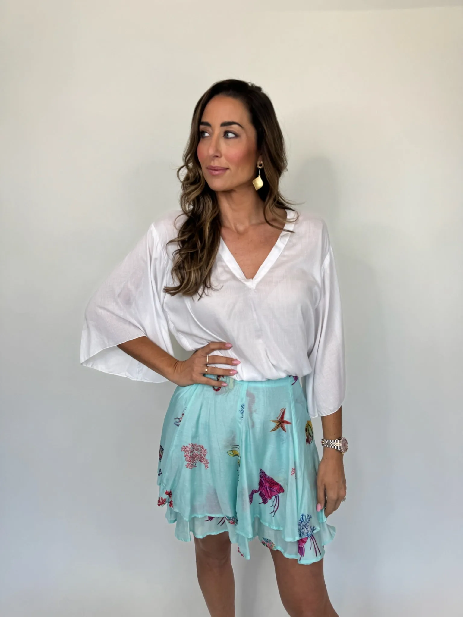 Pranella Indy Mini Skirt Baia
