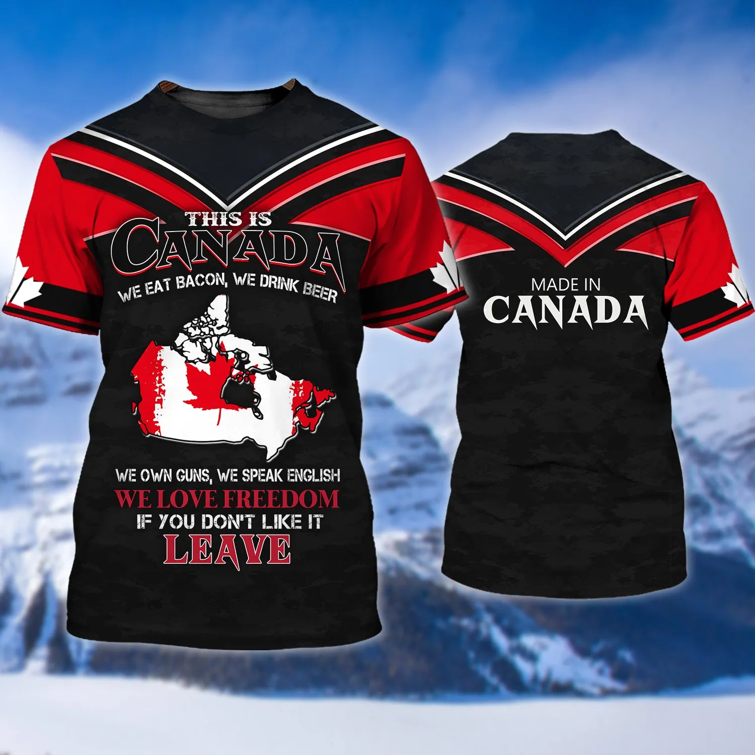 Pride of Canadians Design 3D Printed Shirts