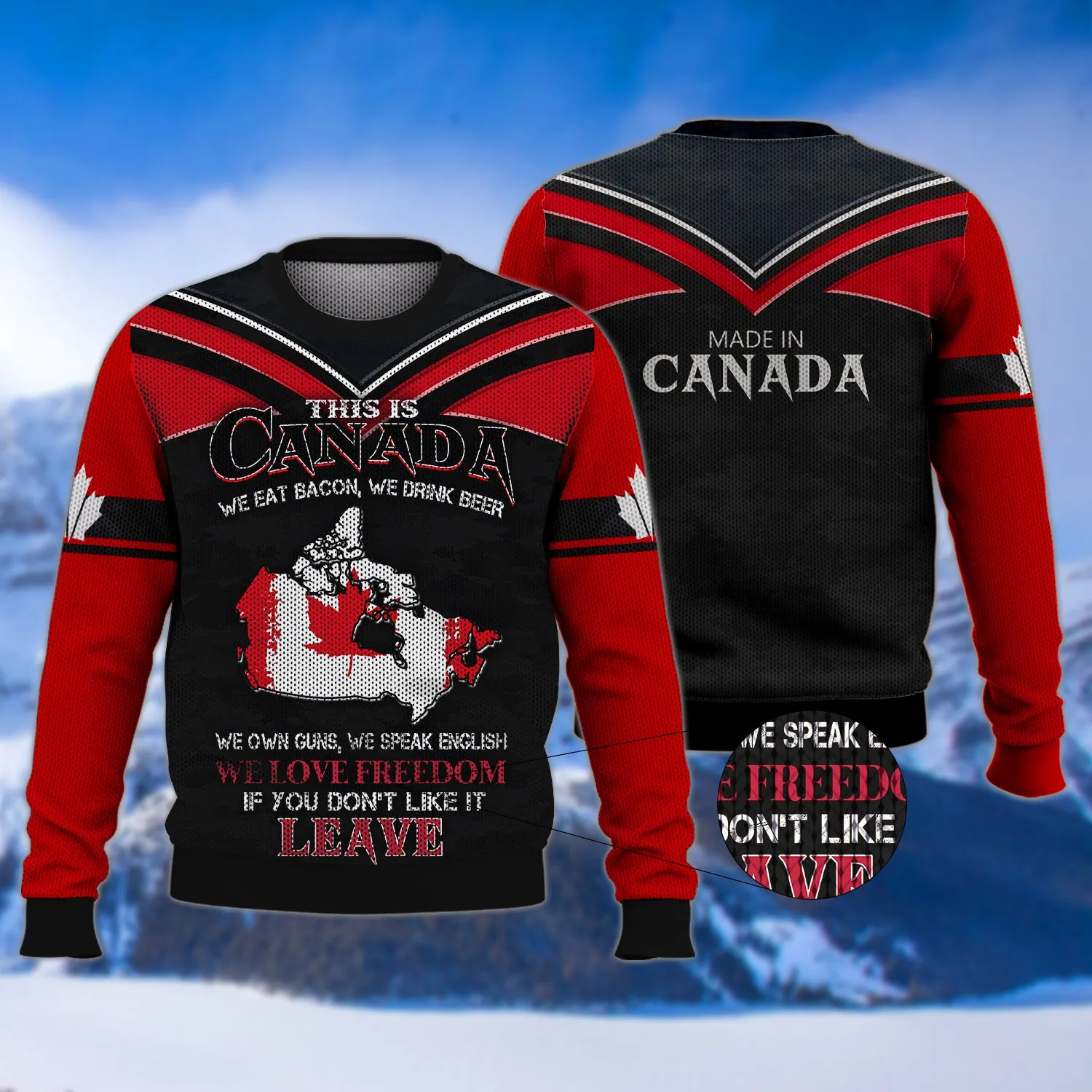 Pride of Canadians Design 3D Printed Shirts