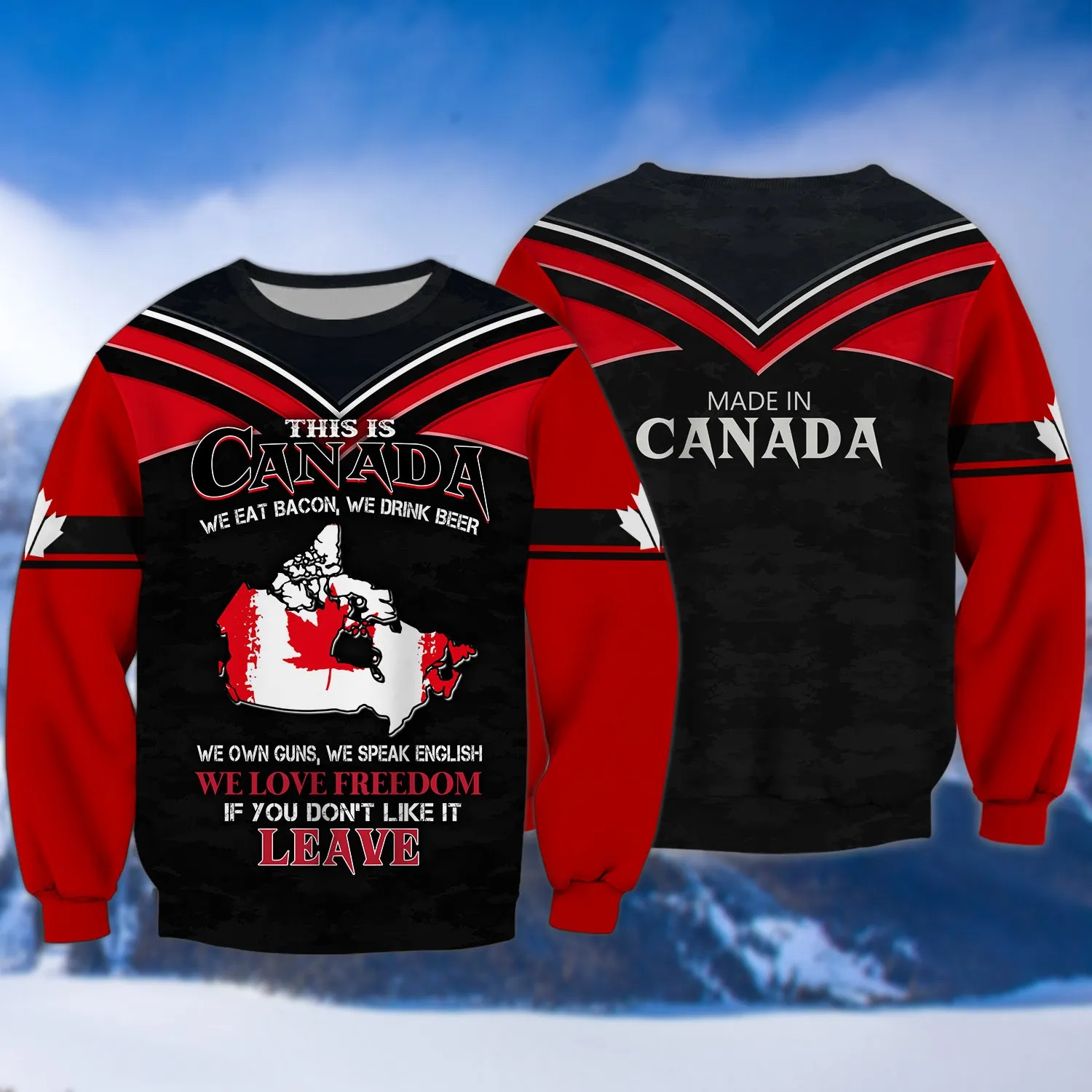 Pride of Canadians Design 3D Printed Shirts