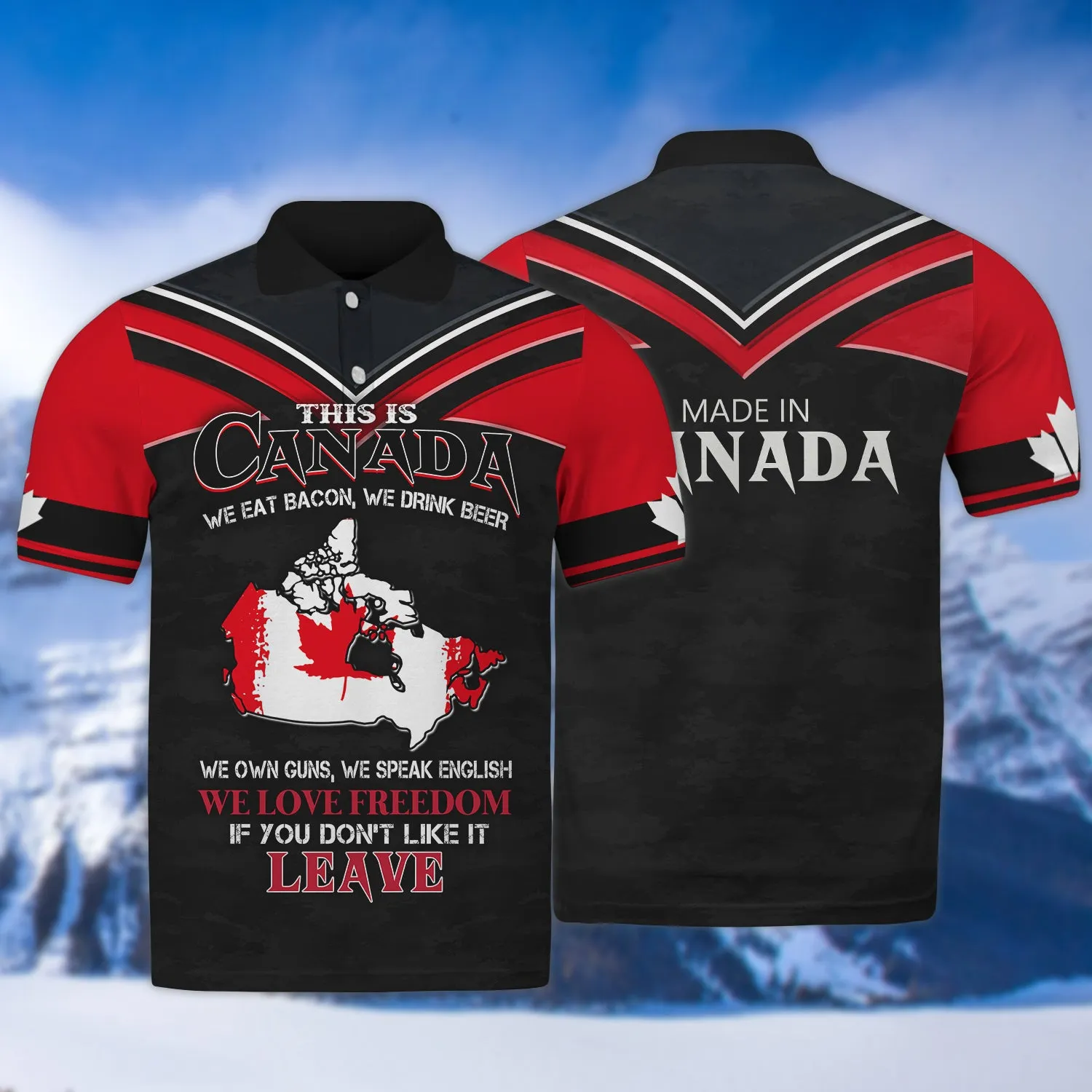 Pride of Canadians Design 3D Printed Shirts