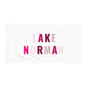 "Lake Norman- PINK MULTI" Towel