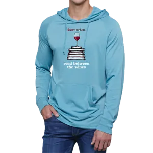 Read Between The Wines Unisex Light Weight Vintage Wash Hoodie
