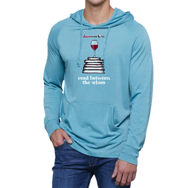 Read Between The Wines Unisex Light Weight Vintage Wash Hoodie