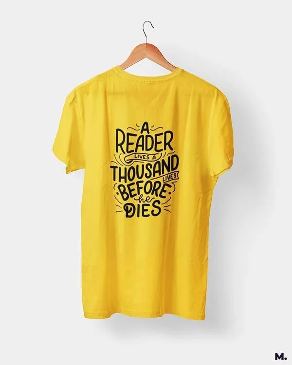 Readers lives 1000 lives printed t shirts