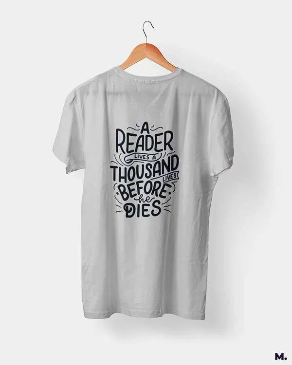 Readers lives 1000 lives printed t shirts