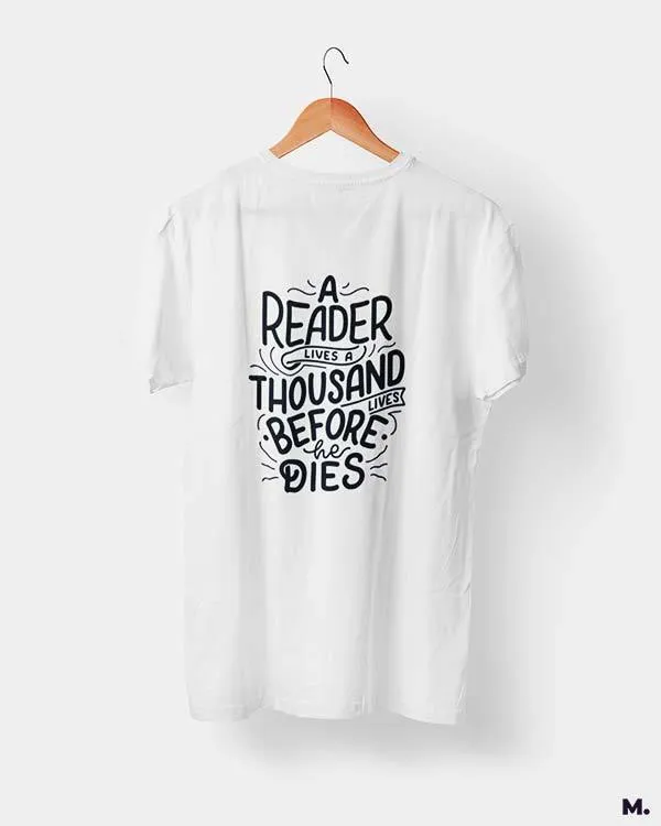 Readers lives 1000 lives printed t shirts