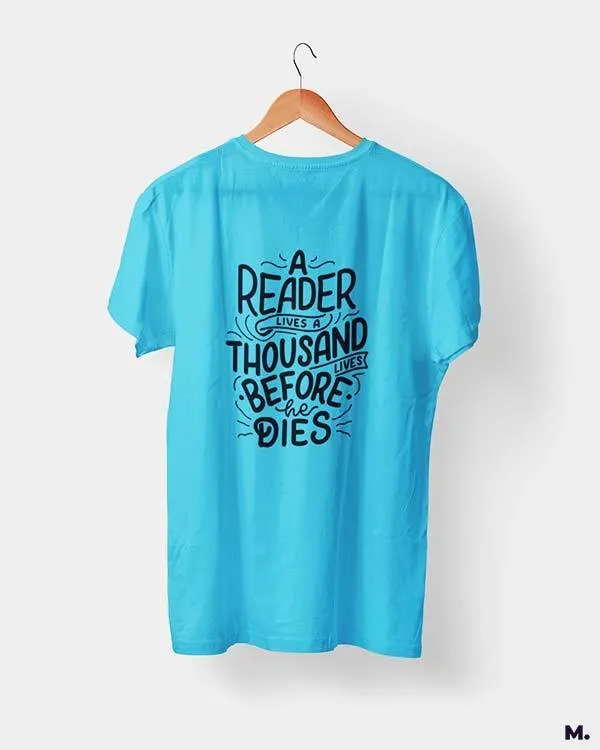 Readers lives 1000 lives printed t shirts