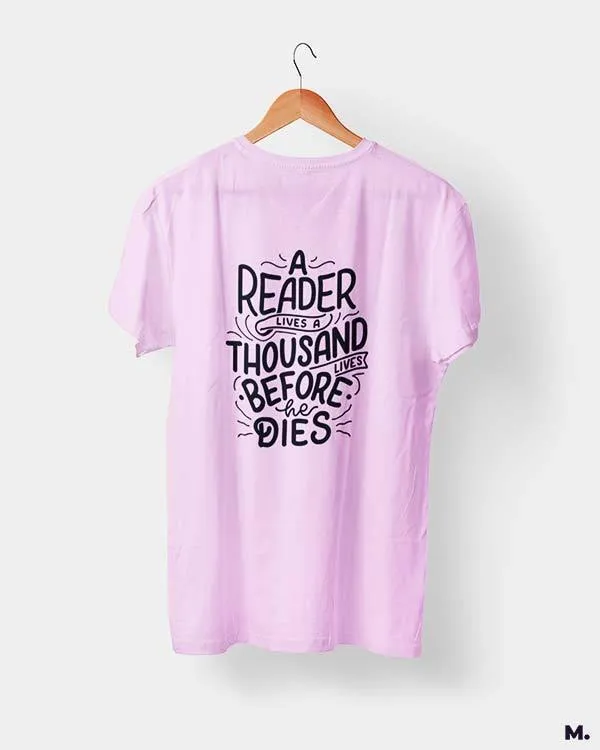 Readers lives 1000 lives printed t shirts