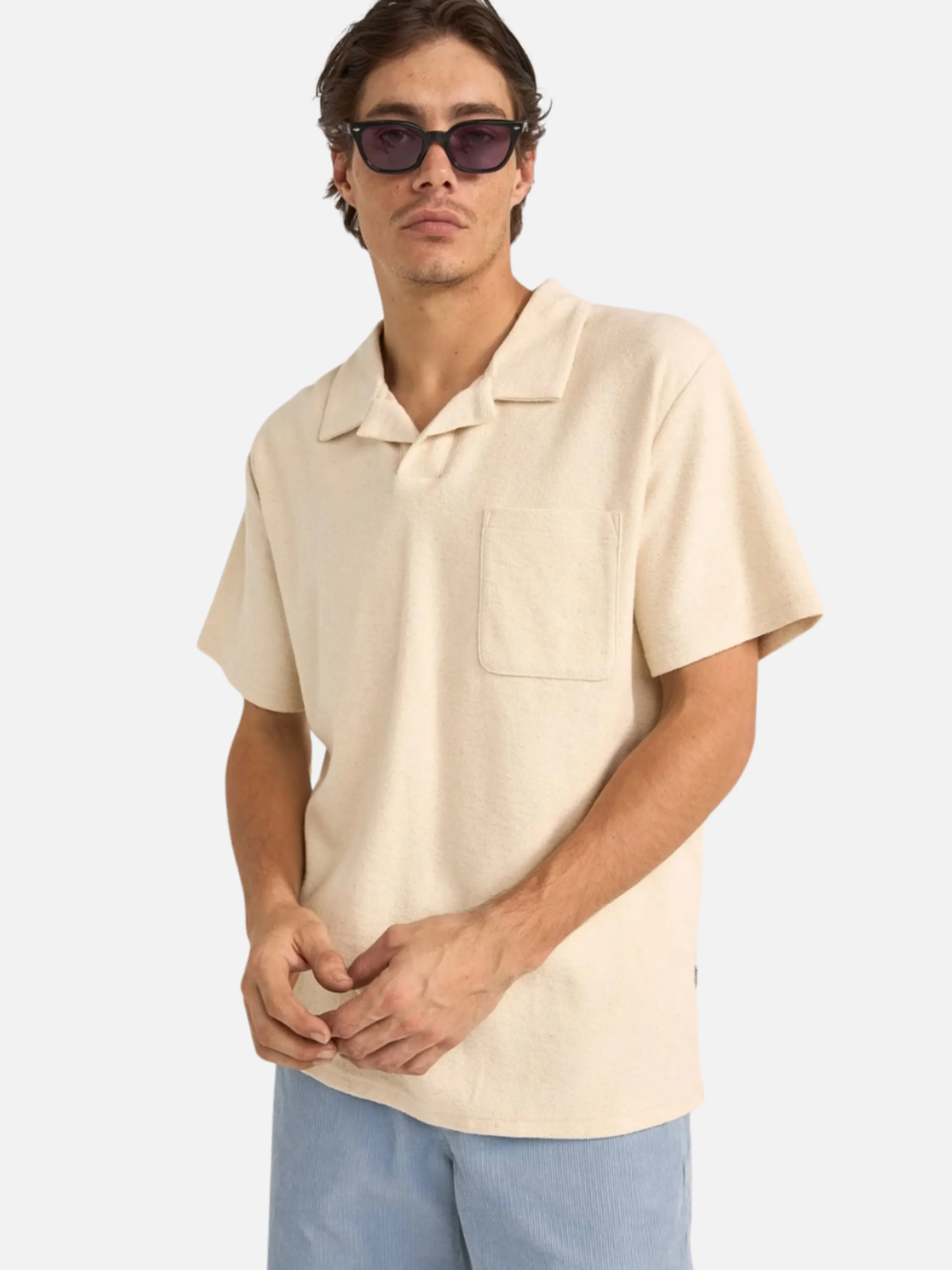 Rhythm Vintage Terry Polo - Natural