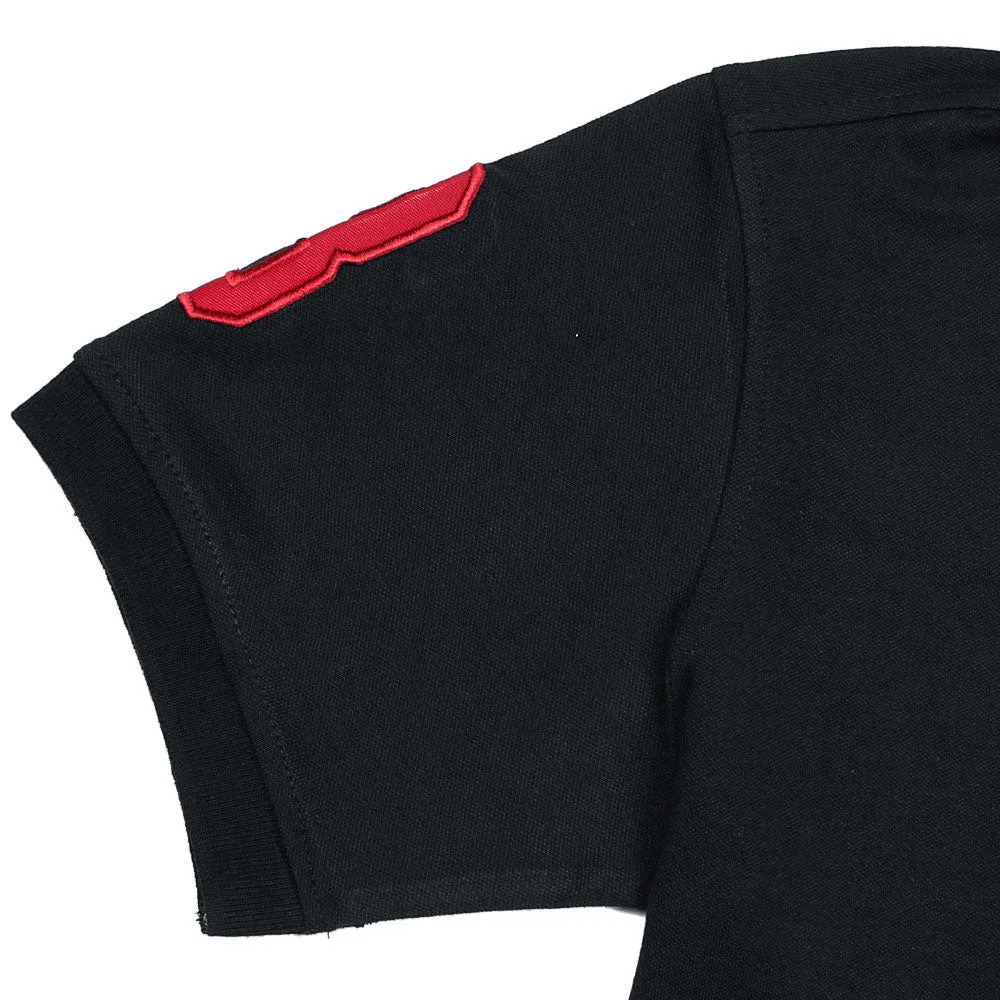 RL C Pony Black Polo Shirt