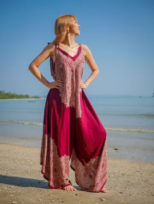 Ruby Mandala Boho Jumpsuit