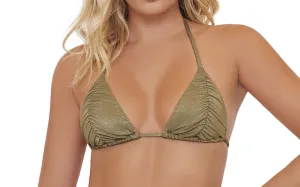 Ruched Tri-Basic Ruched Bikini ::RET