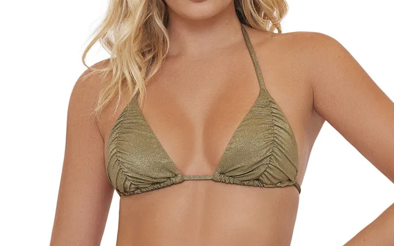 Ruched Tri-Basic Ruched Bikini ::RET