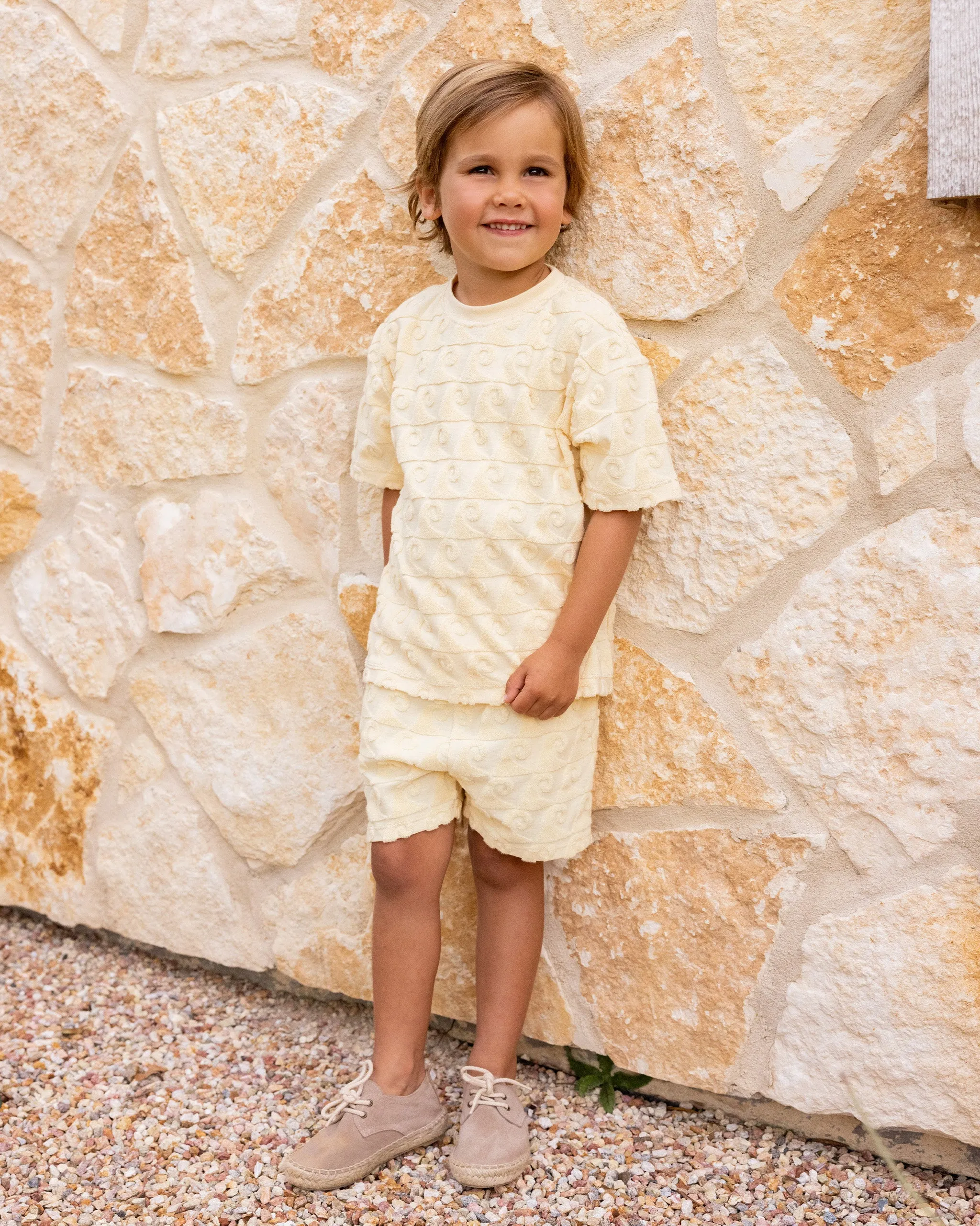 RYLEE   CRU Relaxed Terry Tee || Waves