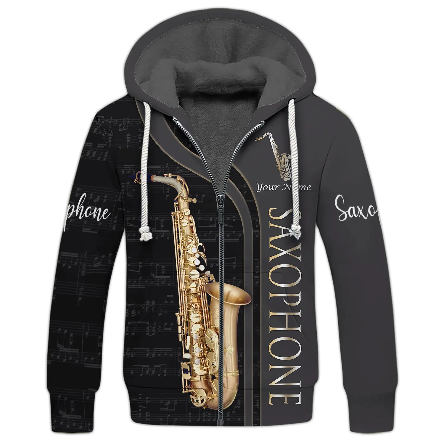 Saxophone Personalized Name 3D Shirts 009