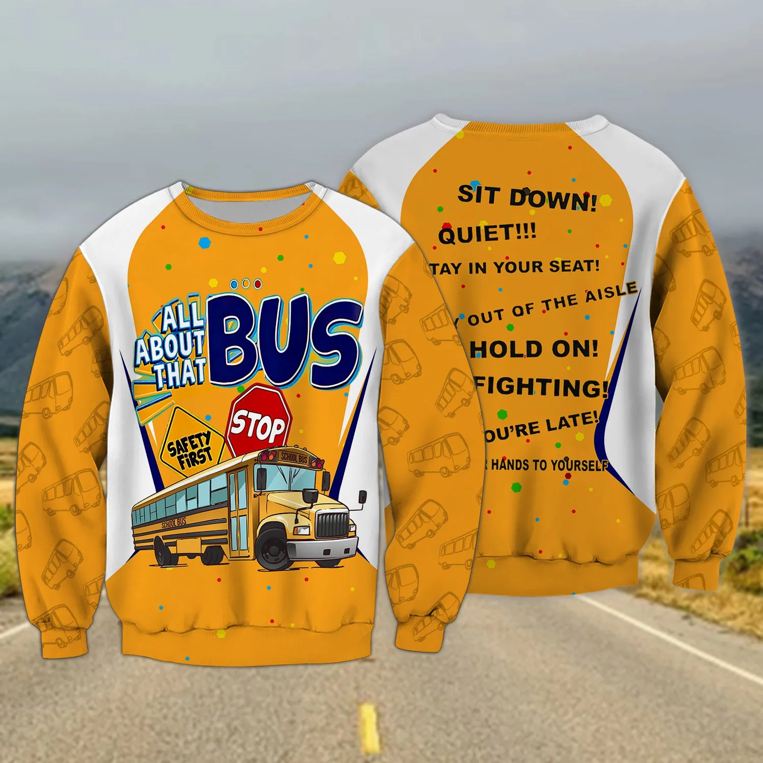 School Bus Driver 3D Full Print 02