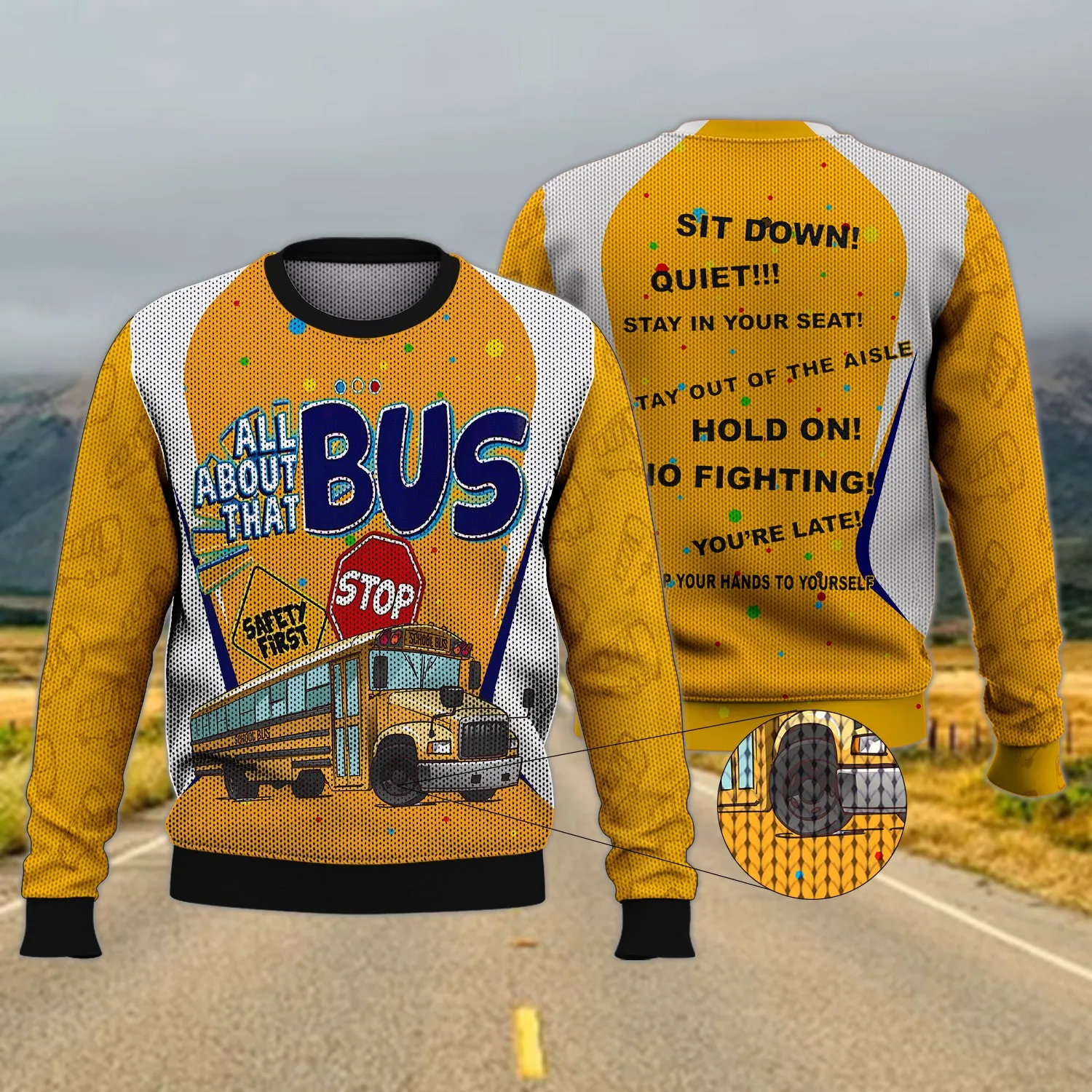 School Bus Driver 3D Full Print 02