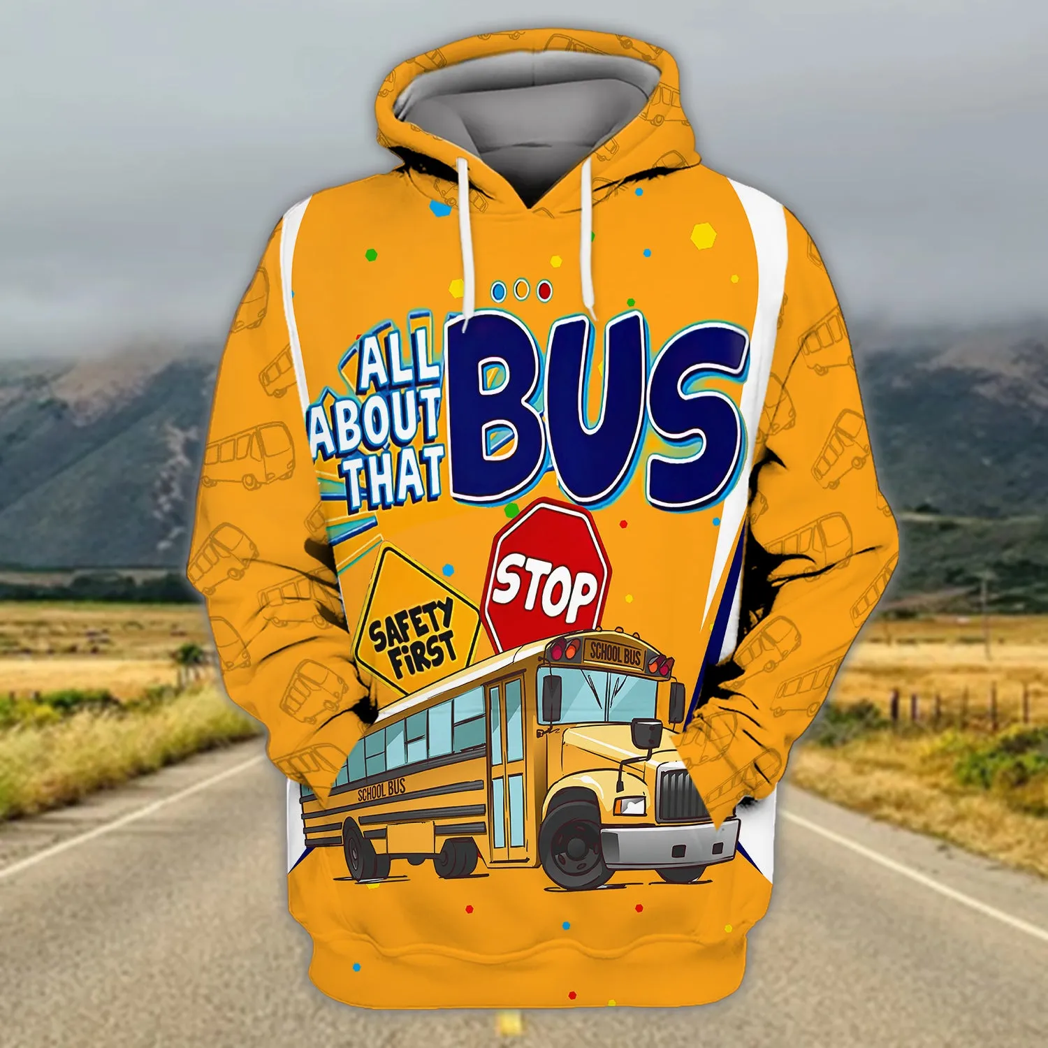 School Bus Driver 3D Full Print 02