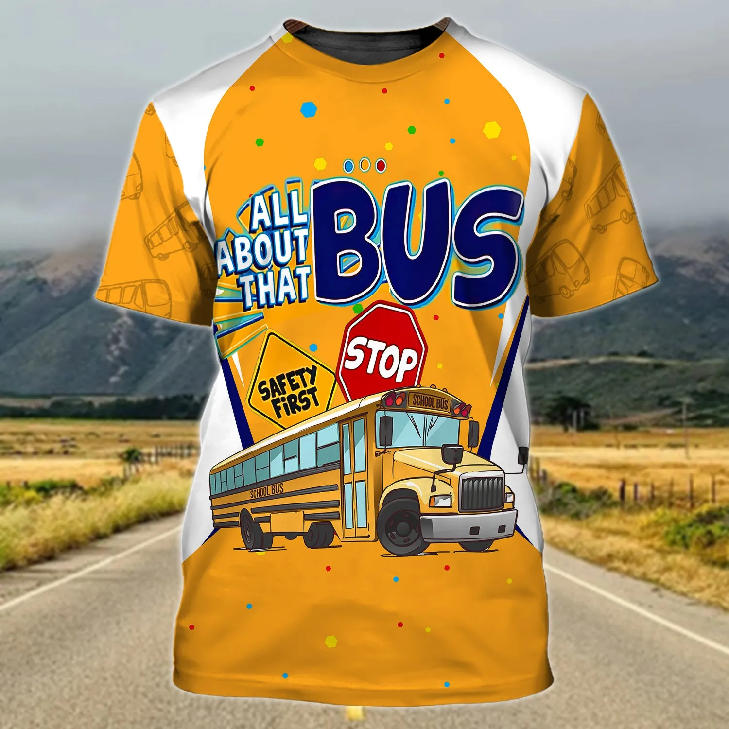 School Bus Driver 3D Full Print 02