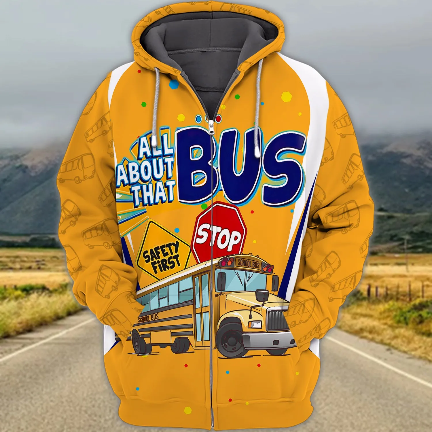 School Bus Driver 3D Full Print 02